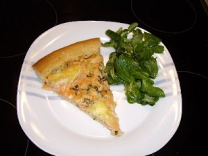 pizza et salade