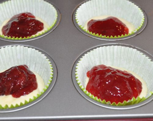 muffins a la fraise